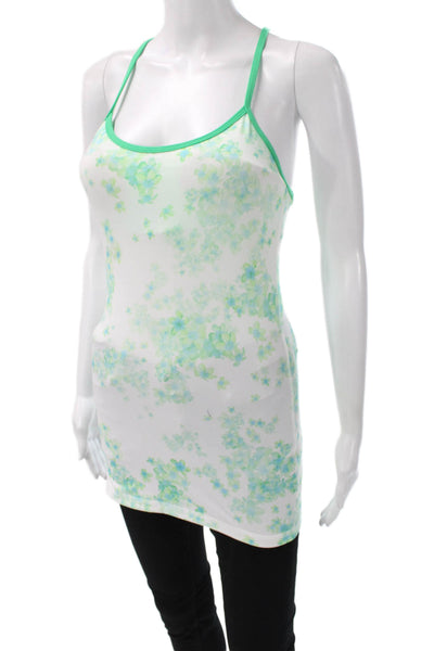 Lululemon Womens Multicolor Floral Scoop Neck Sleeveless Tank Nylon Size 4