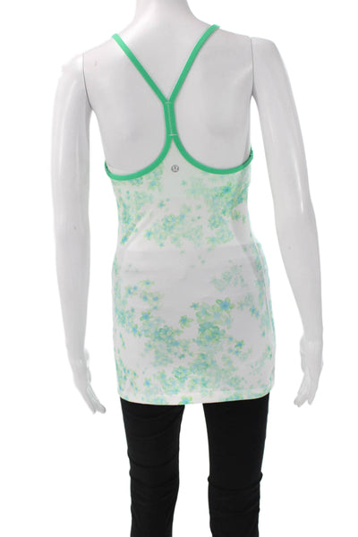 Lululemon Womens Multicolor Floral Scoop Neck Sleeveless Tank Nylon Size 4
