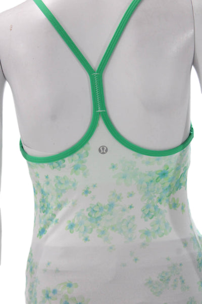 Lululemon Womens Multicolor Floral Scoop Neck Sleeveless Tank Nylon Size 4