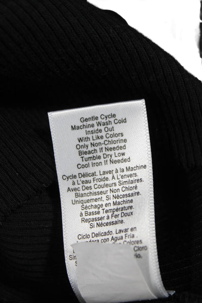 Nation LTD Womens Basic Sleeveless Scoop Neck Tank Black Pima Cotton Size M