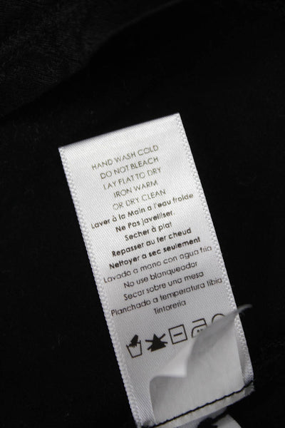 Nation LTD Women Blouse Black V-Neck Sleeveless Rayon Pullover Size S
