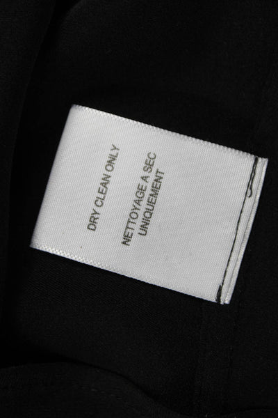 Joie Womens Basic Silk Halter Sleeveless Blouse Black Hook Eye Size XS