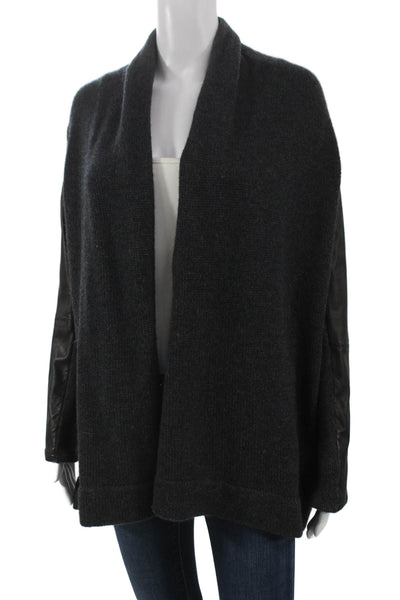 Vince Womens Cardigan Gray Wool Collared Long Sleeve Solid Size XS