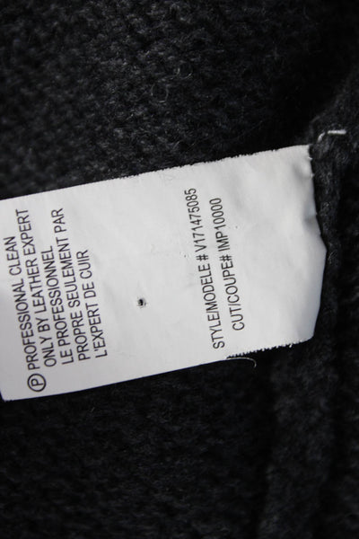 Vince Womens Cardigan Gray Wool Collared Long Sleeve Solid Size XS