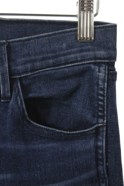 3x1 NYC Womens Ankle Jeans Blue High Rise Button Cotton Size 27