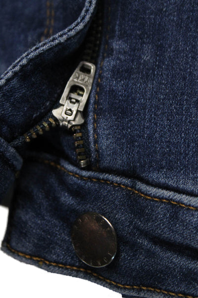 L Agence Womens Skinny Blue High Rise Jeans Button Size 26