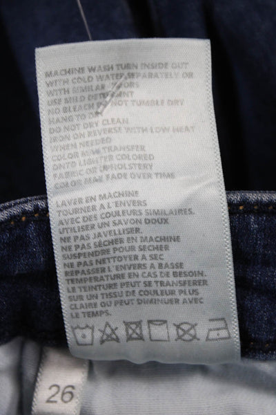 L Agence Womens Skinny Blue High Rise Jeans Button Size 26