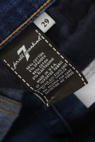 7 For All Mankind Women Skinny Jeans Blue Size 29
