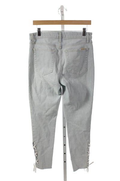 Joes Womens Ankle Jeans Blue Cotton High Rise Button Size 29