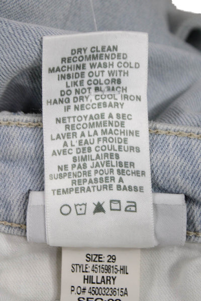 Joes Womens Ankle Jeans Blue Cotton High Rise Button Size 29