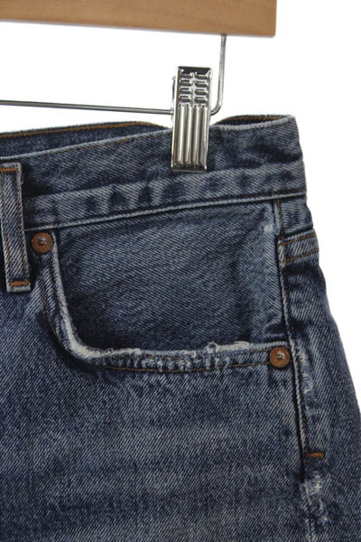 Agolde Womens Cut-Off Shorts Blue Size 26