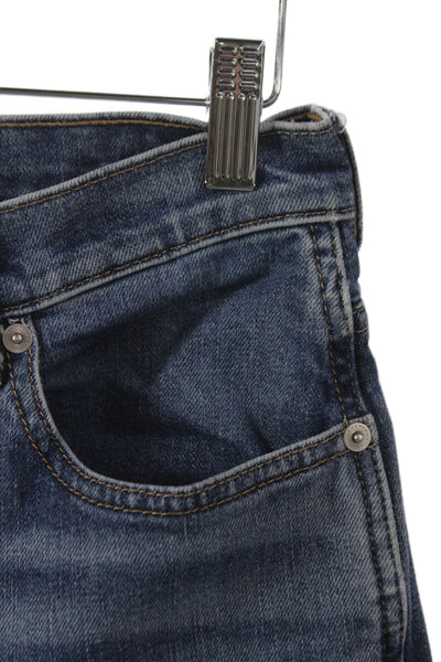 Everlane Womens Bootcut Jeans Blue Mid Rise Cotton Button 25in Size 27