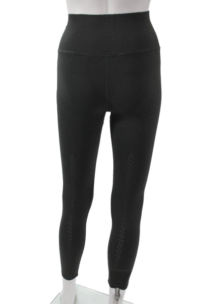 Free People Womens Ankle Leggings Black Polyester Blend Size S
