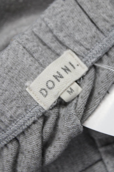 Donni Unisex Adults Gray Rayon Jogger Pants Pull On Size M