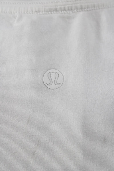 Lululemon Women Basic White Scoop Neck Tank Size 2