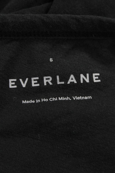 Everlane Womens Basic Tank Black Cotton Crew Neck Size S