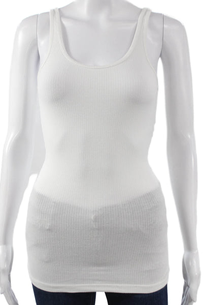 Standard James Perse Women White Supima Cotton Tank Undershirt Size 0