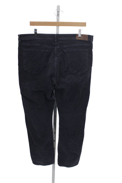 Johnnie-o Mens Blue Button Pants 93% Cotton Size 36