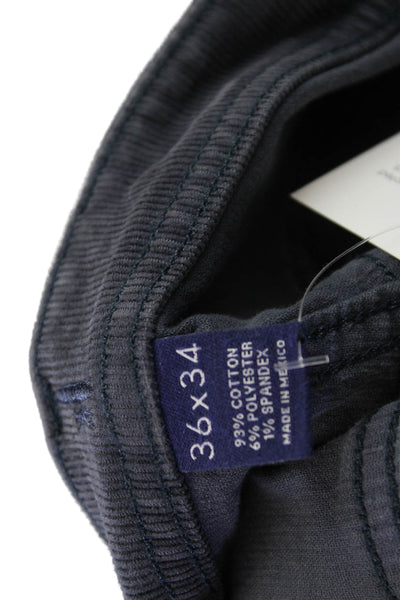 Johnnie-o Mens Blue Button Pants 93% Cotton Size 36