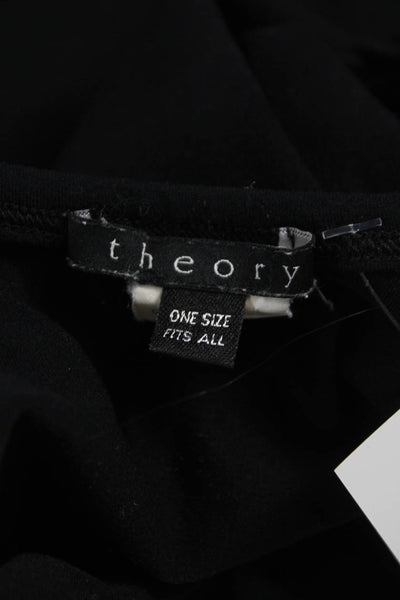 Theory Womens Black V-Neck Sleeveless Basic Tank Nylon Size One