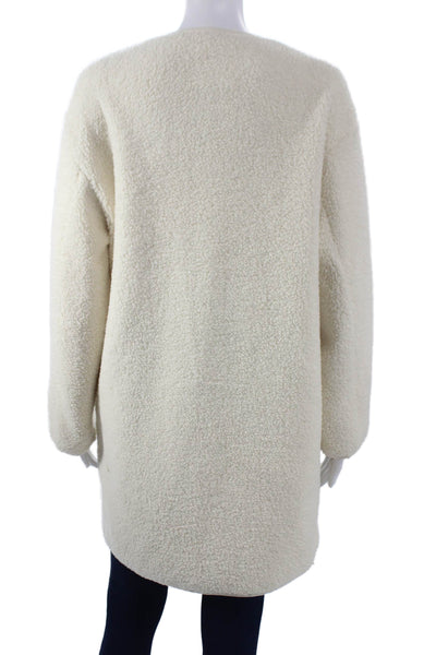 Wilfred Free Women Basic Jacket Ivory Snap Polyester Long Sleeve Size XS