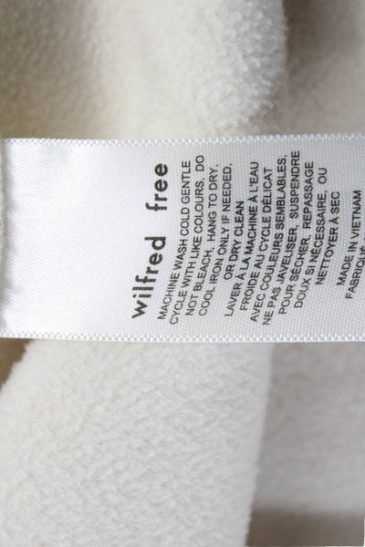 Wilfred Free Women Basic Jacket Ivory Snap Polyester Long Sleeve Size XS