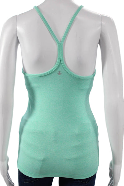 Lululemon Women Basic Green Scoop Neck Tank Size 4