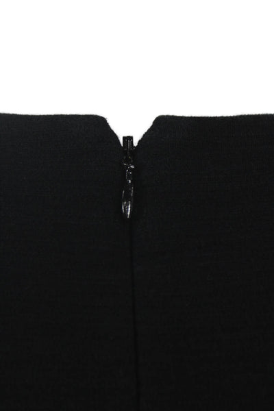 Madewell Women Fit & Flare Striped Black Cotton Sleeveless Dress Size XS