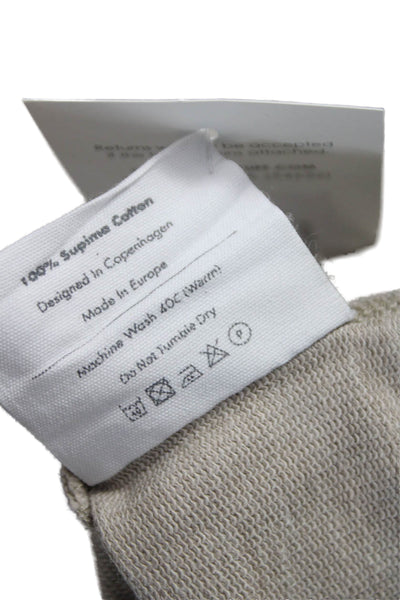 Son Of A Tailor Men Pullover Sweatshirt Crew Neck Beige Long Sleeve Size M
