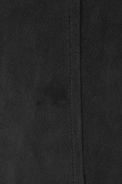 Jakett Women Basic Jacket Green Suede Long Sleeve Button Size S