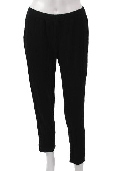 Eileen Fisher Women Ankle Pants Black 92% Viscose Pull On Size XS