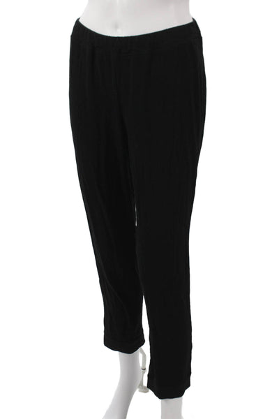 Eileen Fisher Women Ankle Pants Black 92% Viscose Pull On Size XS
