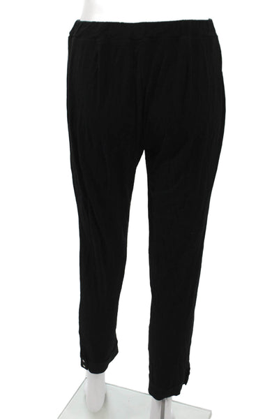 Eileen Fisher Women Ankle Pants Black 92% Viscose Pull On Size XS