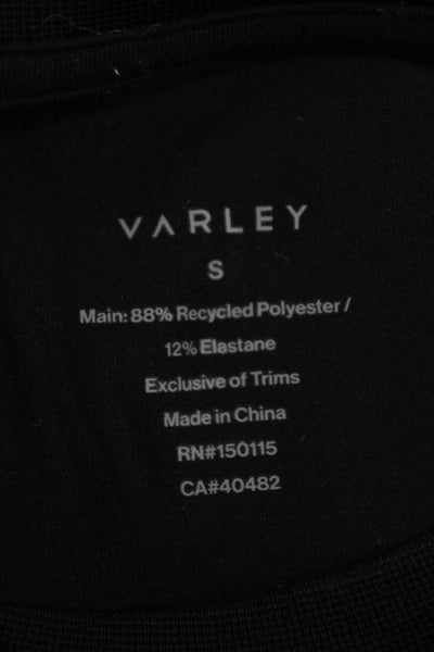 Varley Womens T Shirt Dress Black Sleeveless Round Neck Mid Calf Size S