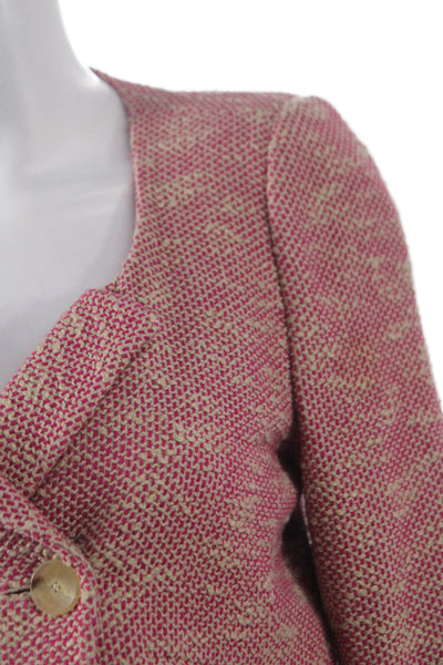 Comptoir Des Cotonniers Women Basic Jacket Pink Cotton Blend Size 36