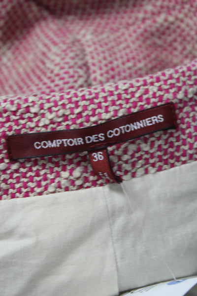 Comptoir Des Cotonniers Women Basic Jacket Pink Cotton Blend Size 36