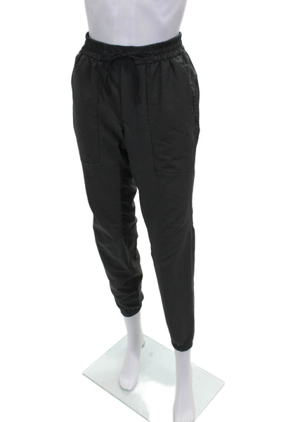 Lululemon Unisex Jogger Pants Gray Drawstring Polyester Blend Size S