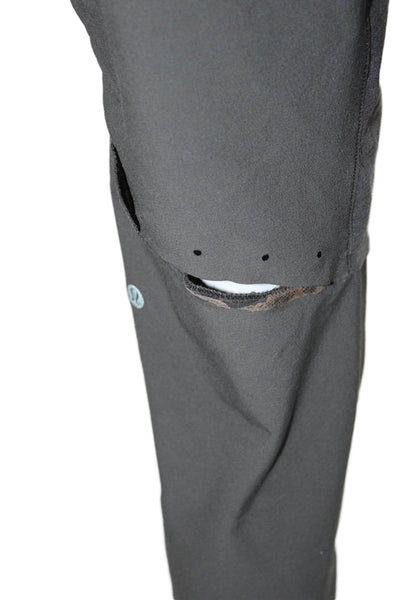 Lululemon Unisex Jogger Pants Gray Drawstring Polyester Blend Size S