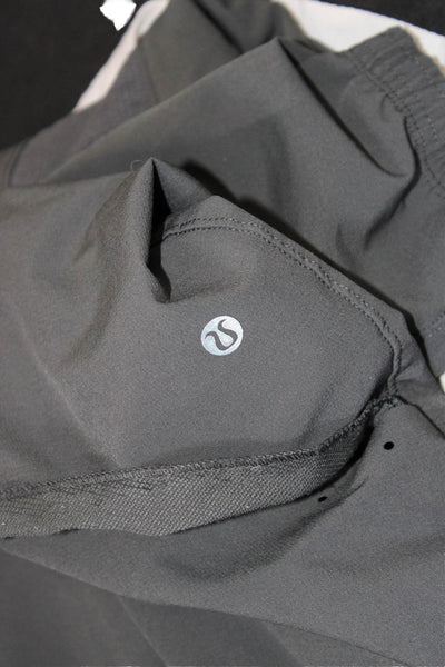 Lululemon Unisex Jogger Pants Gray Drawstring Polyester Blend Size S