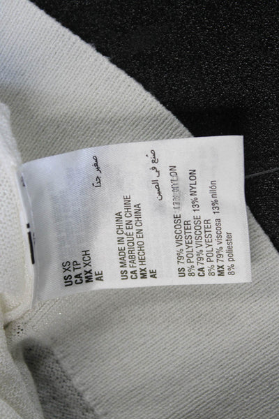 INC International Concepts Women Basic White Tank Sweater Size XS