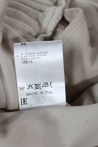 Tricot Chic Women A-Line Long Beige Polyester Skirt Zip Size 6