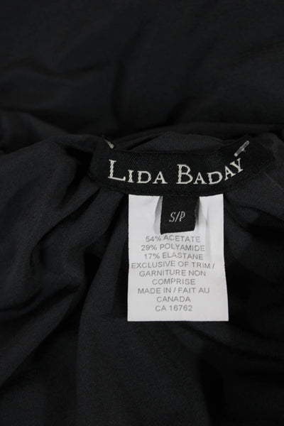 Lida Baday Women Gray Sleeveless Turtleneck Tank Basic Acetate Size S