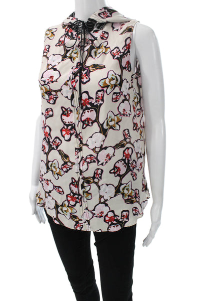Dorothee Schumacher Women Tunic Blouse Floral Viscose Sleeveless Size 2