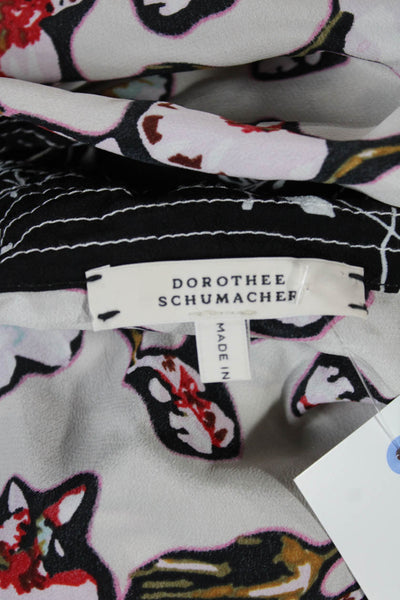 Dorothee Schumacher Women Tunic Blouse Floral Viscose Sleeveless Size 2