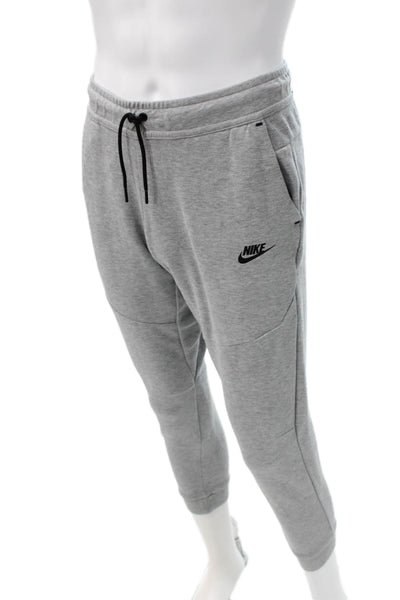 Nike Mens Gray Cotton Drawstring Sweatpants Size XL