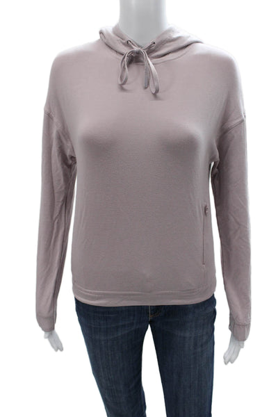 Lululemon Womens Pullover Hoodie Hooded Purple Long Sleeve Size 2