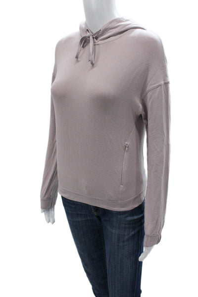 Lululemon Womens Pullover Hoodie Hooded Purple Long Sleeve Size 2