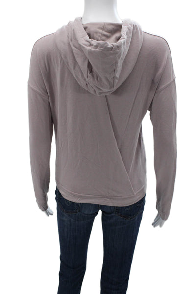 Lululemon Womens Pullover Hoodie Hooded Purple Long Sleeve Size 2