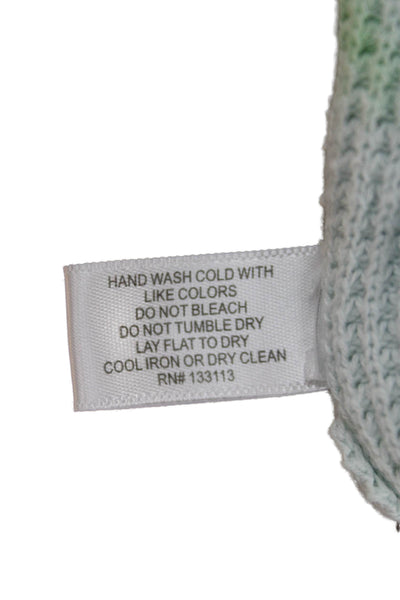 Lisa Todd Womens Tie Dye Cotton Capri Lounge Pants Green Drawstring Size XS