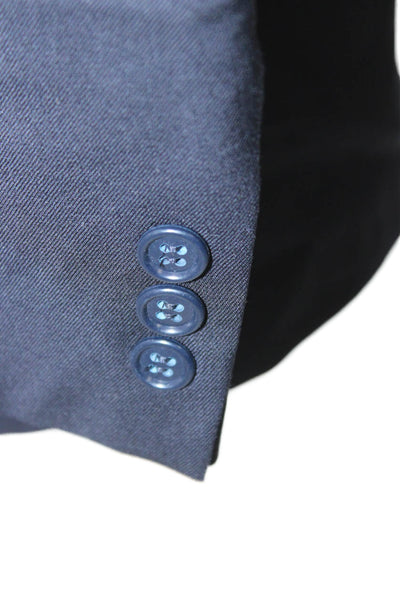 Joseph & Feiss Mens Blazer Blue 100% Wool Solid Size 40